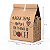 SACO DE PAPEL KRAFT SOS GRANDE PARA DOCES, BOLOS, COOKIES, MUFFINS C/ 100 UND - 31x24x14 - Imagem 2