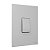 Conjunto Interruptor Simples Recta Prata Fosco Blux - Imagem 1