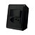 Conjunto Interruptor Simples + Tomada 10A Overlap Grafite Blux - Imagem 1