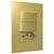 Conjunto Interruptor Duplo Paralelo + Tomada 10A Recta Ouro Nobre Fosco Blux - Imagem 1