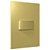 Conjunto Interruptor Simples Recta Ouro Nobre Fosco Blux - Imagem 1