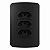 Conj. Tomada Tripla 10a B3 Ebony Margirius - Imagem 1