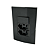 Conjunto Tomada Dupla 10A + Interruptor Simples Sleek Ebony Preto Margirius - Imagem 1