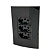 Conjunto Tomada Tripla 20A Sleek Ebony Preto Margirius - Imagem 1