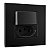 Conj. Interruptor Simples + Tomada 10A Mobili Recta Preto Fosco Blux - Imagem 1