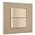 Conj. Interruptor Duplo Simples Mobili Recta Areia Fosco Blux - Imagem 1