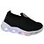 Tênis Infantil Luz Led Preto Calce Fácil Conforto Macio Botinho Colegial BT1100 - Imagem 1