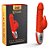 VIBRADOR RECARREGÁVEL FUN RABBIT VERMELHO  LUXURY - Imagem 1