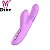 VIBRADOR DE PONTO G E CLITORIS RECARREGAVEL VAI E VEM DIBE - Imagem 1