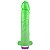 PRÓTESE GLOW COM VIBRO PB BRILHA NO ESCURO - 19 x 3,8cm - Imagem 1