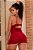 Camisola sem bojo de tule e Renda Vermelho (304) - Imagem 2