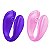 VIBRADOR DE CASAL COM SUGADOR RUDE - Imagem 1