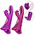 VIBRADOR DE PONTO G E CLITORIANO COM BOCA E DEDILHAR SLAP - Imagem 1