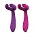 VIBRADOR DE PONTO G E CLITORIANO COM ESTIMULADOR DE MAMILOS ALWUP - Imagem 1