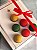 Caixa borda moldura modelo natal com tampa em acetato para  6 doces - 10 unidades - Imagem 2