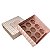 Caixa luva com puxador para 9 docinhos  PAGLIA ROSA 13x13x4,5 PT C/10 UN - Imagem 2