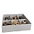 Caixa para presente em papel cartão modelo tampa e fundo 18X18x05 / divisórias  - Kit 10 unidades - Imagem 1