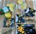 Conjunto de 2 Petisqueiras Quadrada Desenho Gin de Vidro 13 cm - Imagem 1
