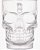 Caneca Chopp Cerveja Vidro Caveira Rock 450ml Viking Transparente - Imagem 2