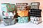 Kit com 2 Cestos Organizador De Tecido Retangular  Diversas Estampas  20x16x12cm - Imagem 5