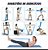 Kit Elástico com 5 ESTAGIOS Para  Exercícios Treino Crossfit Musculação Funcional+ 1 Faixa P Exercicios YOGA - Imagem 9
