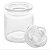 Conjunto com 2 Potes de Vidro 750ml Hermético Redondo Hermético de Qualidade - Imagem 3