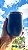 Copo Térmico Inox  Cuia Tampa Com Vedação Antivazamento 360 ML Cor Verde claro e Azul escuro - Imagem 1