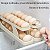 Porta Ovos Bandeja Dispenser Rolante Organizadora Ate 14 Un Cor Branco + 1 Timer de Ovo - Imagem 4