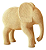 Escultura Elefante Bege Cerâmica texturizado Para Decoração Casa - Imagem 8