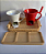 Caneca fondue individual com garfinho e vela - Imagem 3