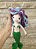 Boneca Sereia Artesanal Crochê 23 Cm Colecionável - Imagem 3