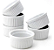 Ramequim Porcelana Branco Canelado 320ml Forno Sobremesa - Imagem 7