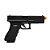 Pistola de Airsoft Glock KP-17 Kjw Blowback - Black - Imagem 2