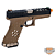 Pistola de Airsoft Armorer Works Gbb G Series HEX AW-VX0211 BK/TN - Imagem 2