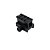 Elevador de trilho 22mm Preto - 3 Slots - Imagem 1