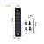 Trilho Metal 9(10cm) Slots Preto p/ M-Lock - Imagem 1