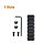 Trilho Metal 7(7,5cm) Slots Preto p/ M-Lock - Imagem 1