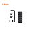 Trilho Metal 5(5cm) Slots Preto p/ M-Lock - Imagem 1