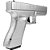Pistola de Airsoft VG GK-V20 Silver Spring Metal 6.0mm - Imagem 2