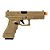Pistola de Airsoft Green Gas Rossi V17 TAN GBB 6 mm + Capa + Alvo - Imagem 1