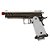 Pistola Airsoft Green Gás Rossi Shadow White Blowback 6mm - Imagem 1