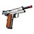 Pistola Airsoft Green Gas Rossi 1911 Prata Madeira Blowback 6mm - Imagem 2