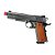 Pistola Airsoft Green Gas Rossi 1911 Prata Madeira Blowback 6mm - Imagem 1