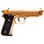 Pistola Airsoft Vigor PT92 V22 Spring Gold - Imagem 2