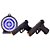 Kit 2 Pistolas Spring GK V307 6mm com Alvo - Imagem 1