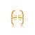 Ear Hook Paola Cravejado Dourado - Imagem 1