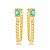 Ear Jacket Corrente Turmalina Dourado - Imagem 1