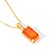 Colar Cristal Fusion Laranja Dourado - Imagem 2