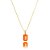 Colar Cristal Fusion Laranja Dourado - Imagem 1