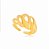 Anel Croissant Dourado - Imagem 1